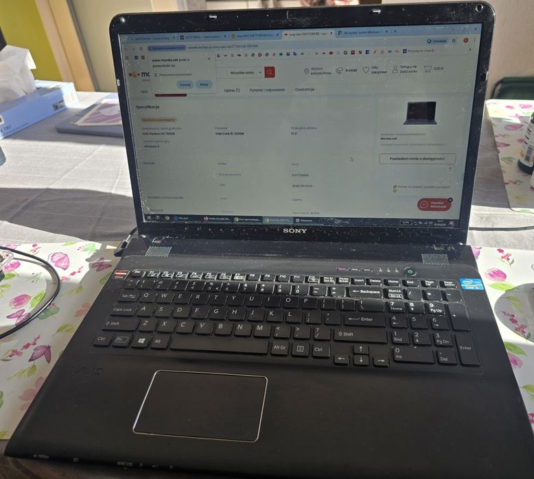 Laptop Sony VAIO SVE1713M1EB 512 gd SSD i5 RAM 8gb Radeon