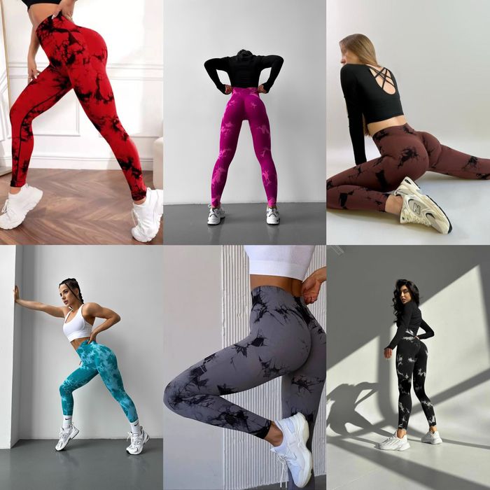 Лосіни тай дай/ фітнес лосіни/ мармурові лосіни/ лосіни для фітнесу