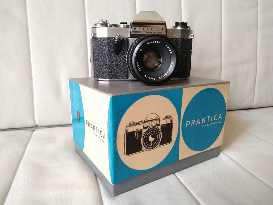 Aparat Praktica Nova 1967 Oreston 1.8/50 Elektronika W5-21 + akcesoria