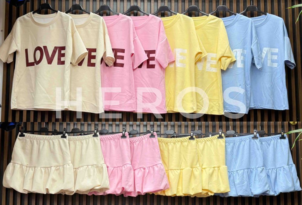 Komplet LOVE ,gładki