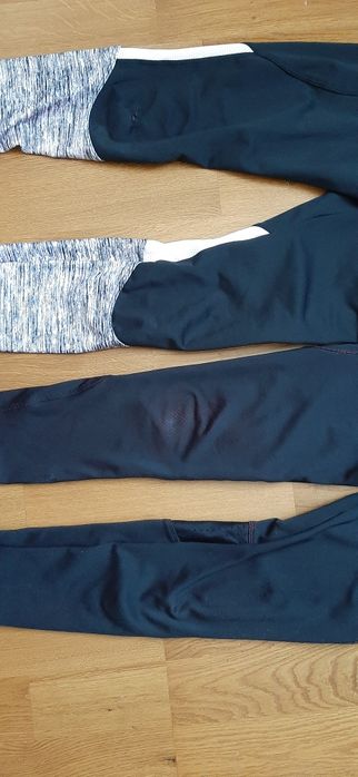 Legginsy sportowe 2 pary decathlon 140-146
