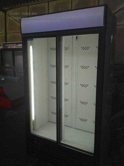 Холодильна шафа вітрина UBC Superlarge LB 1300л Антрацит. Гар.2 міс