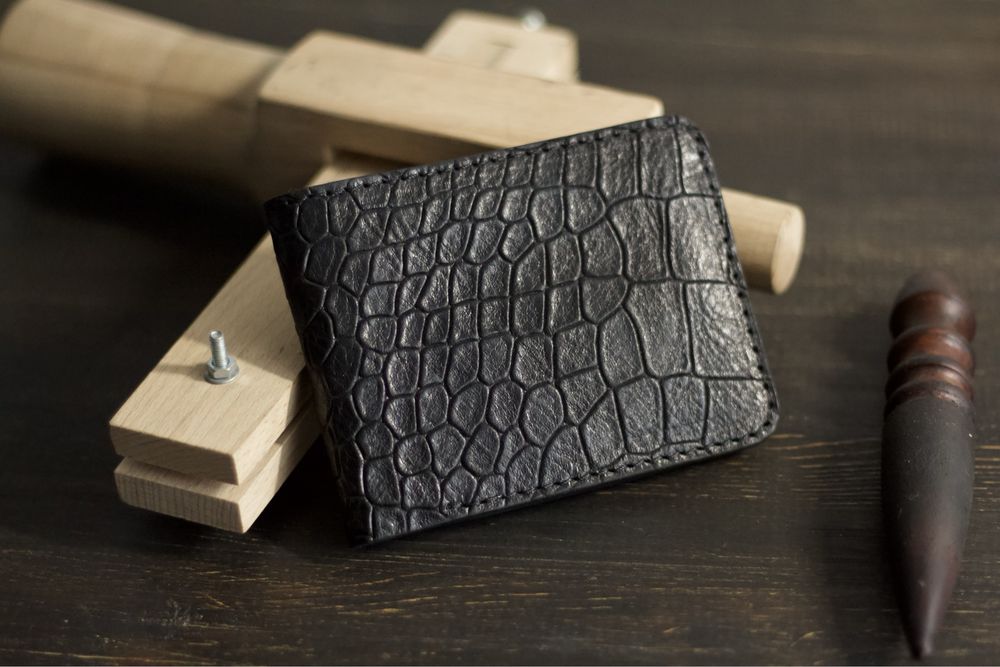 Гаманець чоловічий шкіряний ручної роботи кошелек мужской кожа