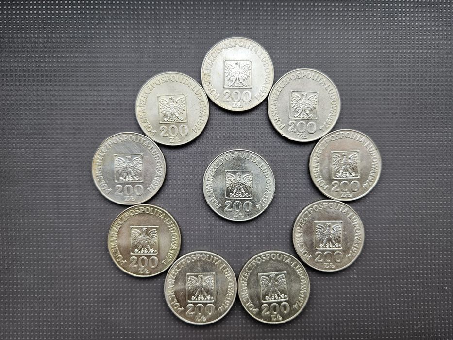 10x moneta XXX LAT PRL, Srebro, inwestycja, dobra cena