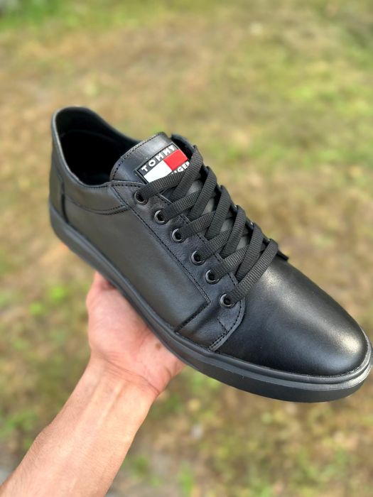 Кожаные мужские кеды, кроссовки  Tommy Hilfiger