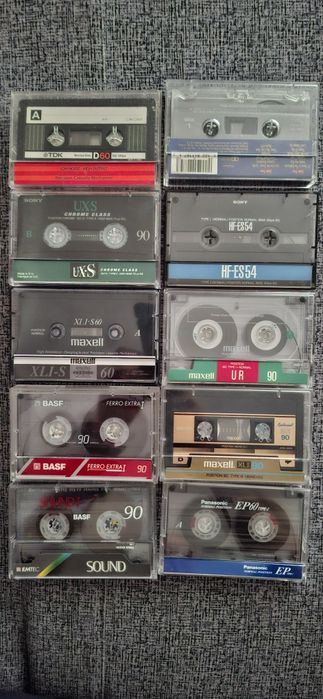 Maxell, Tdk, Sony аудиокассеты