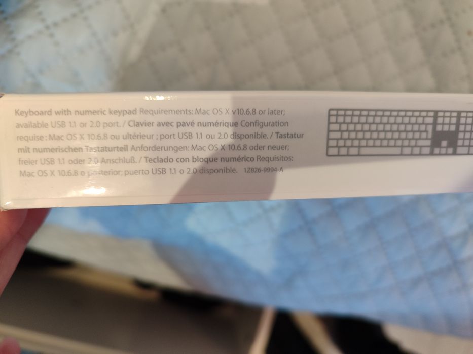 Teclado Apple MB110Z/B ISO USA layout