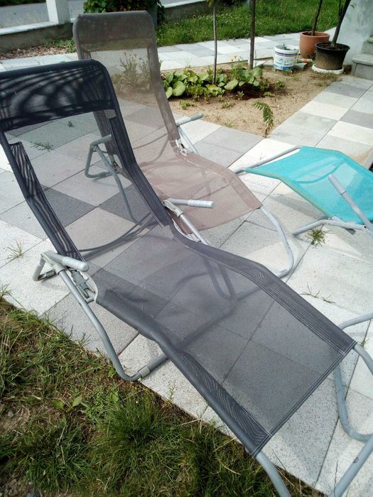 Leżaki zestaw 4 sztuki