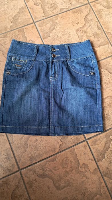 Nowa spódnica jeansowa mini szturmówka Lan Tian 36/38 kod290