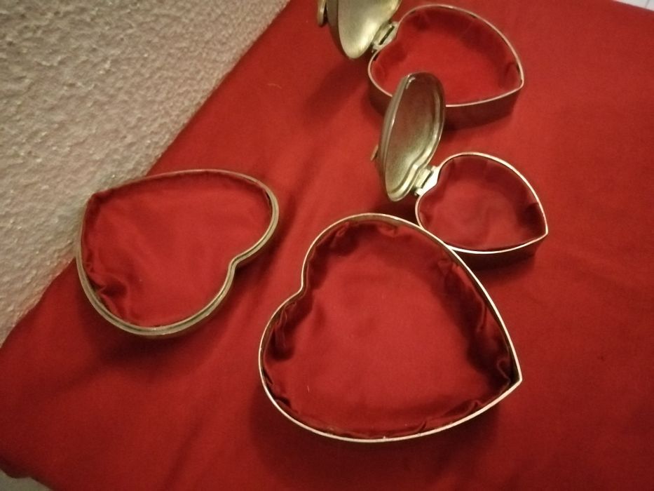 3 caixas de metal estanho
