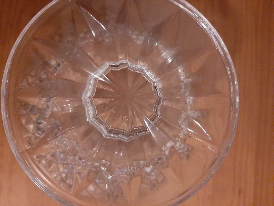 Bomboneira em Cristal da Austria com Rebordo Dourado