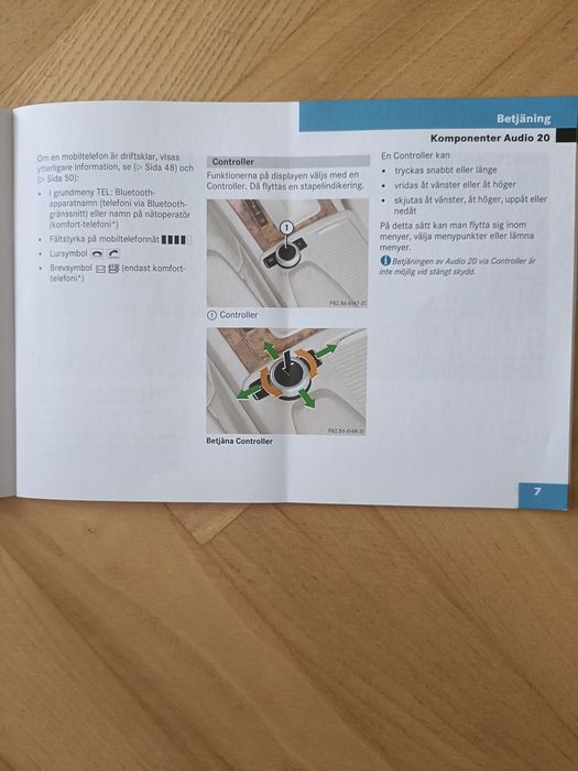 Instrukcja obsługi audio Mercedes W204.