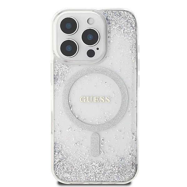 Etui Guess Resin Gradient Glitter MagSafe na iPhone 16 Pro Max 6.9" -