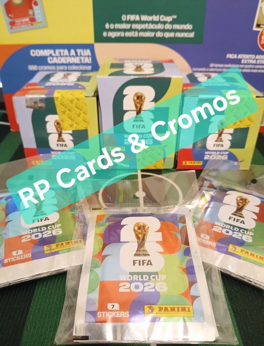 Panini Saquetas e caixas Mundial 2026.