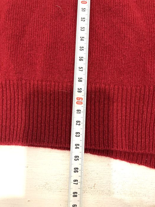 Sweter wełniany szkocki czerwony 100% wełna Lyle&Scott 38