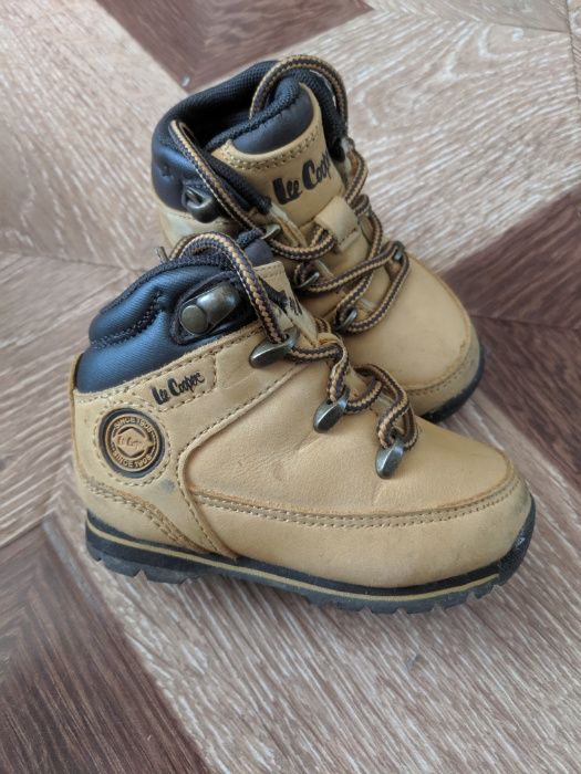Ботинки кожаные Lee Cooper нубук кожа сапоги черевички 20 размер