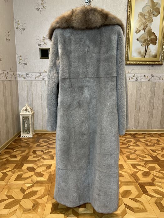 Норкова шуба Manoli Греція норка комір соболь