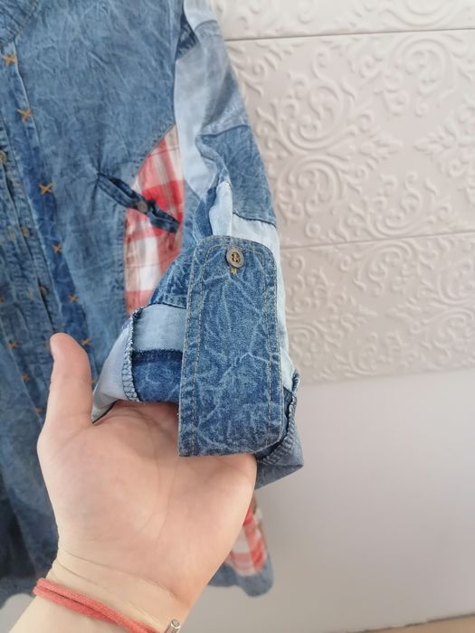 Szmizjerka  patchworkowa xl jeans
