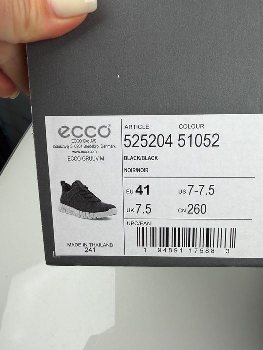 Мужские кроссовки кожаные Ecco Gruuv 40/41/44/45р