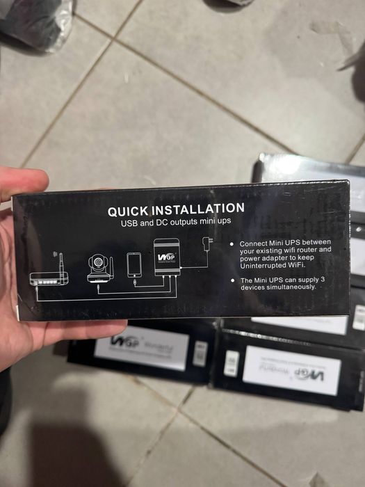 Mini UPS WGP 10400mAh | Інтернет без Світла до 12 Годин | Для Роутера