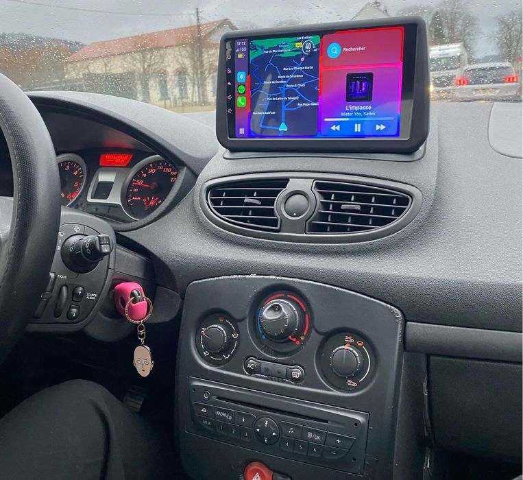Rádio Android 14  com GPS Renault Clio 3 (Artigo Novo)