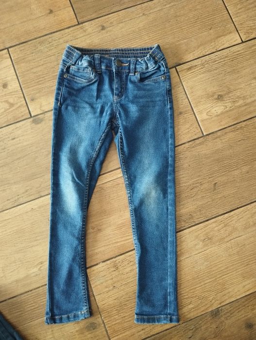 Zestaw spodni jeansowych jeansy dla dziewczynki 122