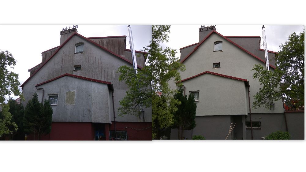 Mycie, czyszczenie, malowanie elewacji, kostki brukowej, dachu