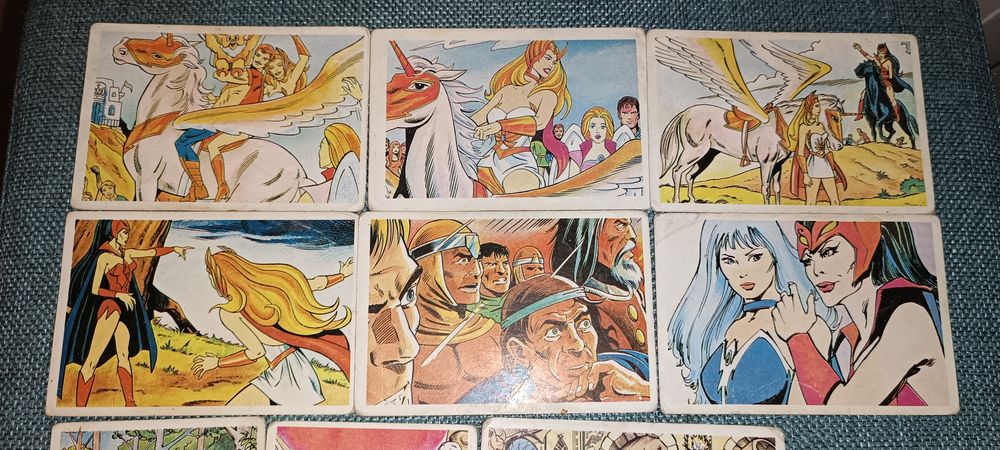 Antigos 7 calendários de bolso Masters of the Universe 1987