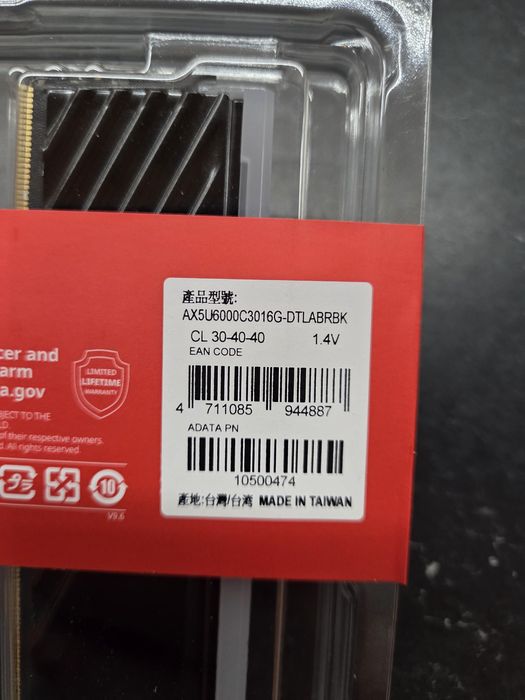 XPG Lancer Blade RGB 32GB DDR5 6000CL30- NOWE, GW