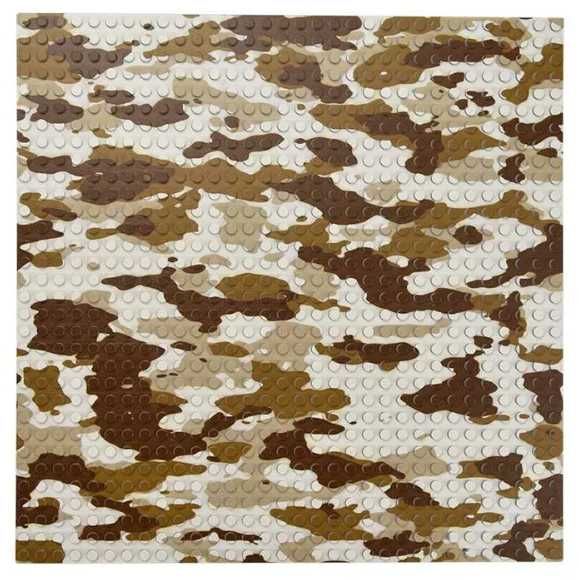 Пластина для LEGO, камуфляж 25х25 см
