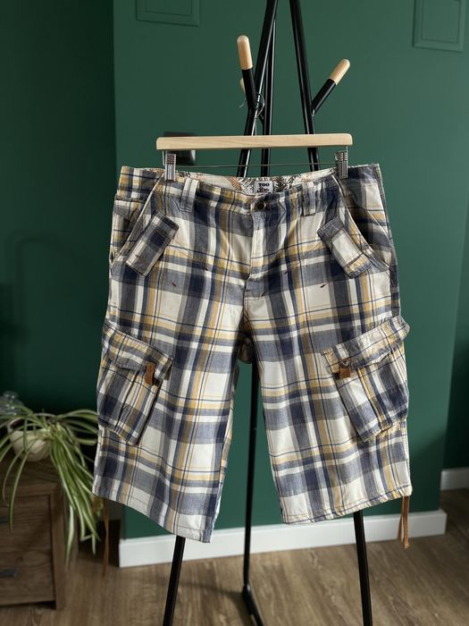 Spodenki męskie szorty w kratę