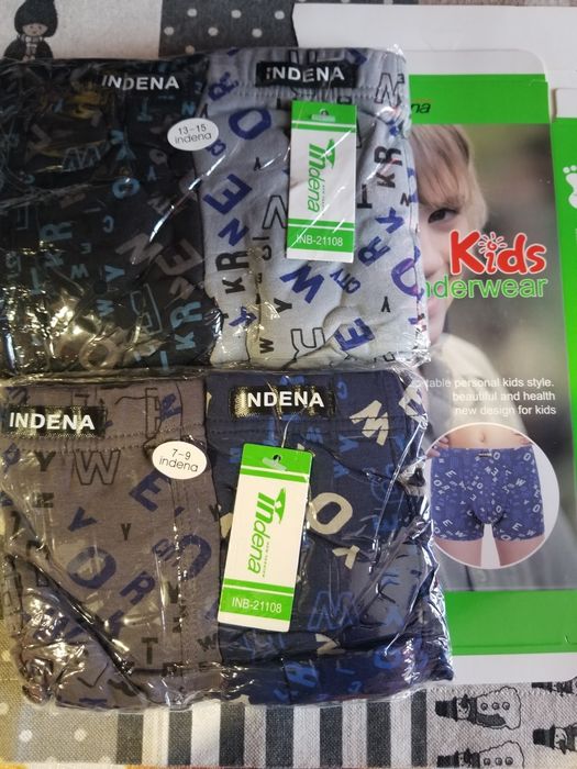 дитячi та підліткові труси  шортиками indena, uomo,vericoh