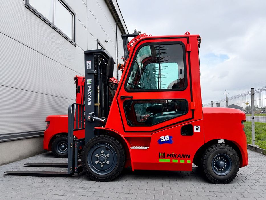 Wózek Widłowy 3,5T MIKANN, Maszt 4.5m,Triplex, Diesel, Kabina