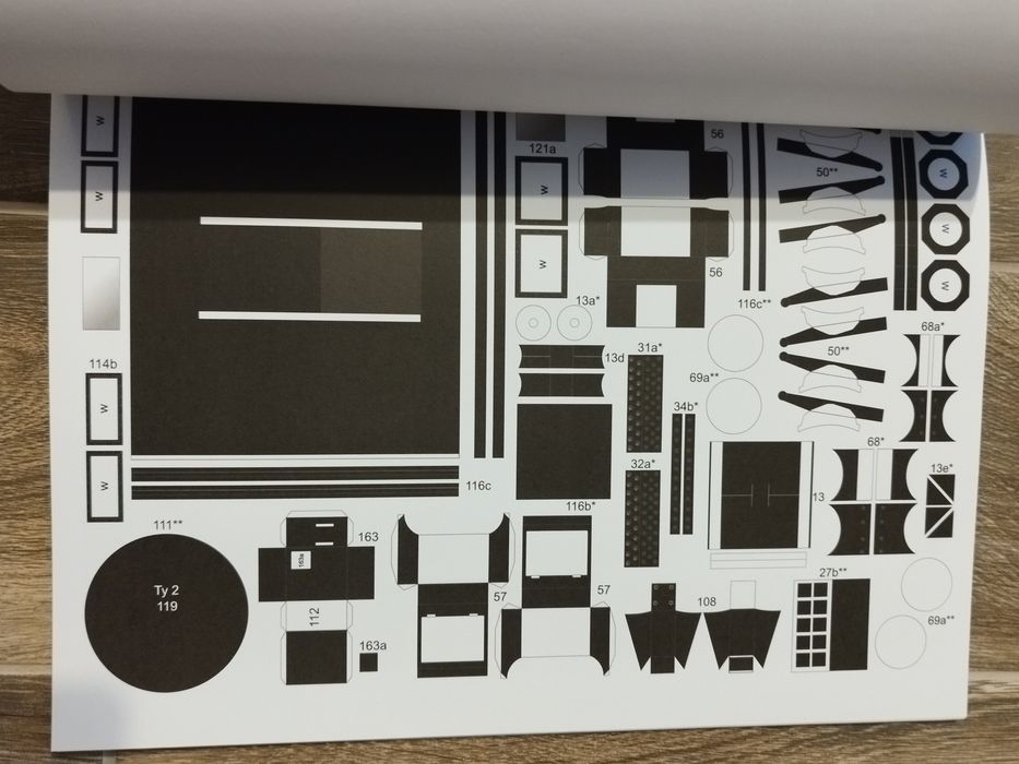 Model kartonowy Parowóz Ty2