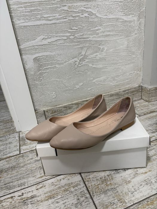 Балетки, натуральна шкіра