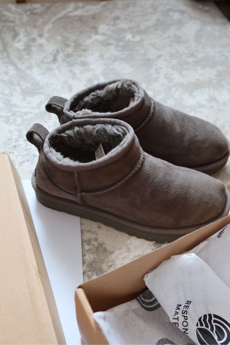UGG/Ugg ultra mini grey / сірі уги ультра міні оригінал