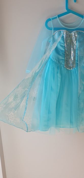 Sukienka Elsa Kraina Lodu, H&M, karnawał 110/116