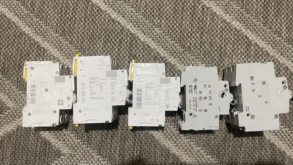 Автоматичні вимикачі Schneider Electric та ABB