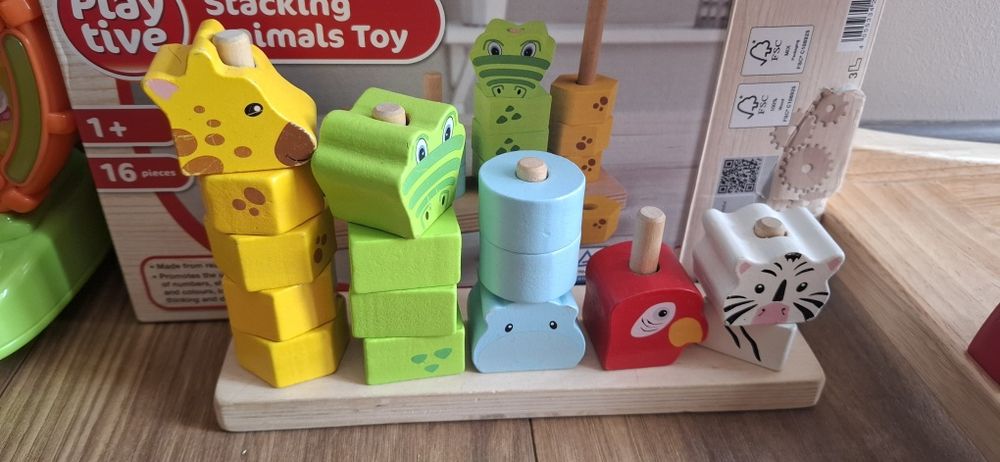 Chicco farma grająca, Fat Brain Toys sorter, Ikea wbijak