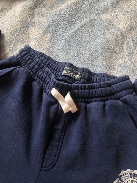 Calças veludo e fato treino azuis