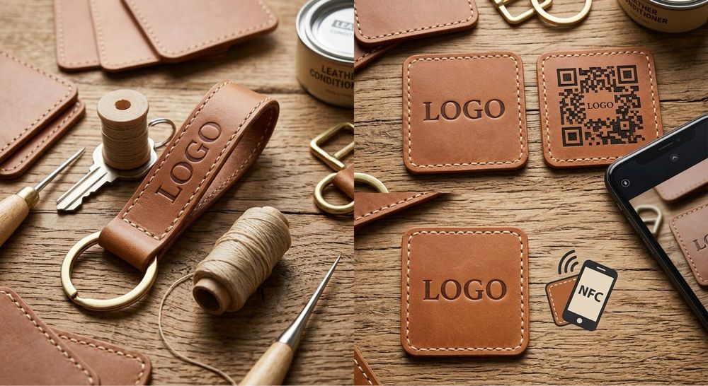 Porta-Chaves e Placas em Pele Inteligentes (NFC & QR Code)