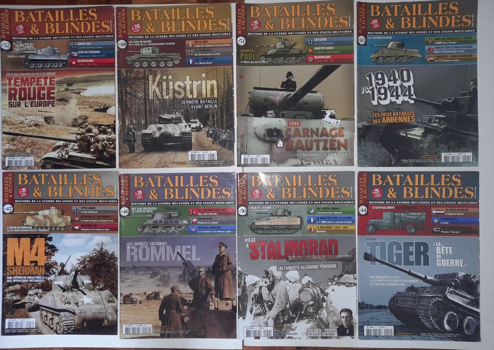 Revista Batailles & Blindés WW2 Tiger Panther Panzer 2ª guerra mundial