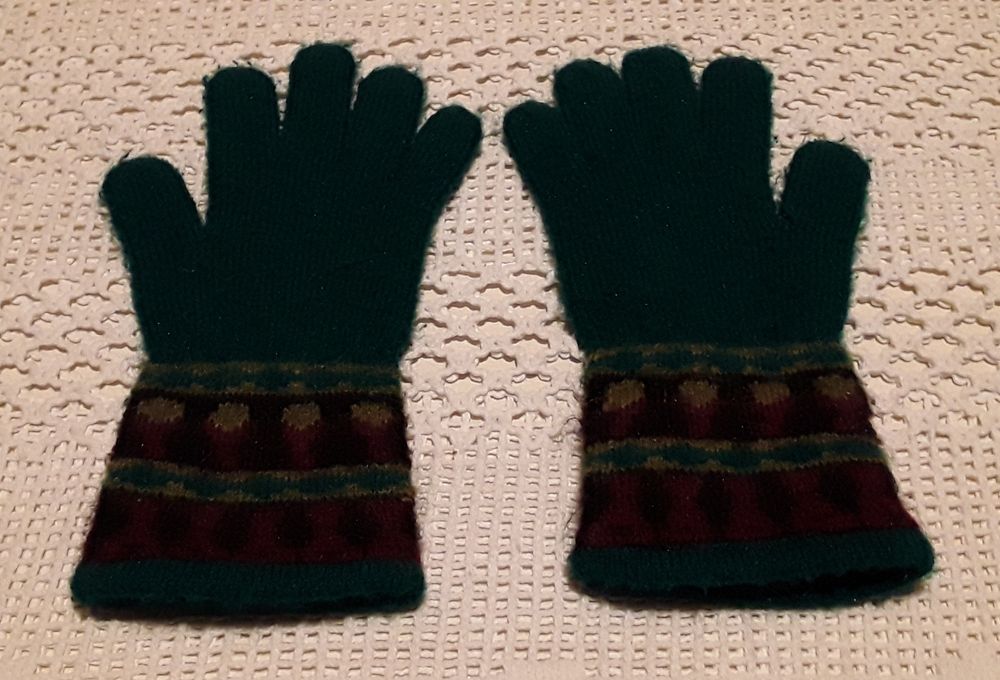 Luvas de inverno verdes, como novas!