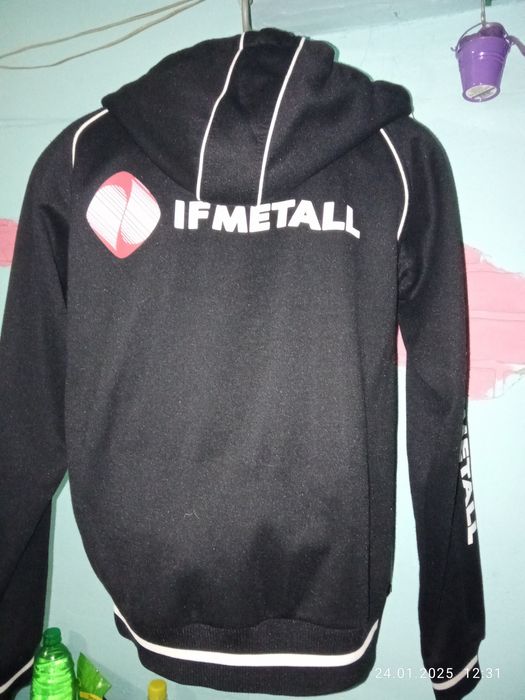 Мужская мастерка теплая с капюшоном