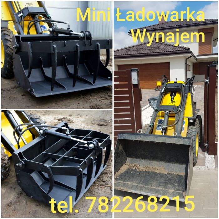 MINI  Ładowarka Bob cat wynajem bez operatora Mini skid