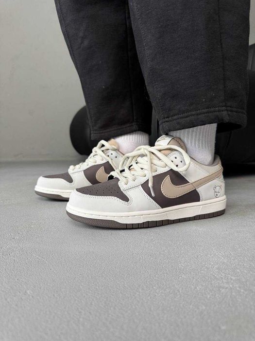 Мужские кроссовки Nike SB Dunk Teddy Bear Brown. Размеры 36-41