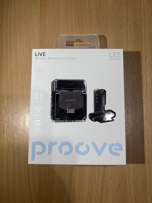 Бездротовий петличний мікрофон Proove Live Black