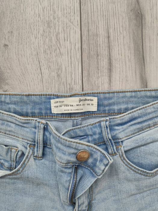 Spodnie jeansy dżinsy szare niebieskie 38 2 pary
