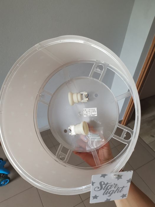 Plafon dwupunktowy lampa Dalber Star light Rosa różowy w gwiazdki