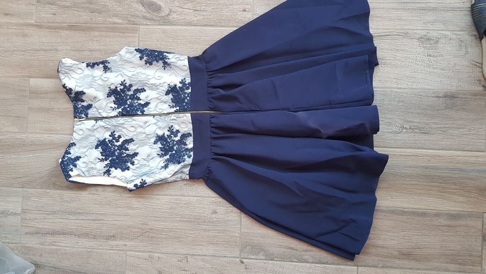 Sukienka elegancka granat ROCO 36